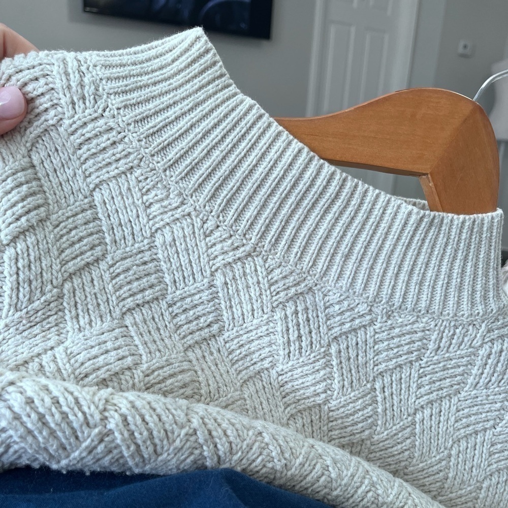Elk Biden Retro Merino Wool Blend & Organic Cotton Comfy Cozy Oversized Sweater - Picture 6 of 6